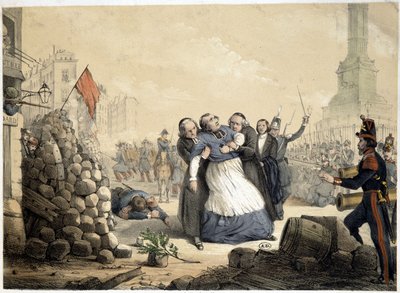 Denis Affre, archevêque de Paris, martyr (25 juin 1848) - French School