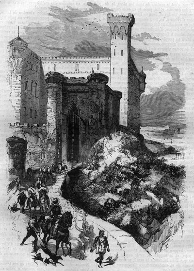 Départ de Louis Ier dit le Pieux ou le Débonnaire (778-840) pour Rome - French School