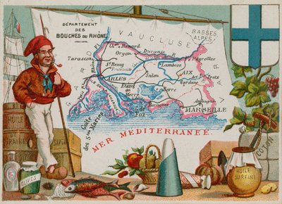 Département des Bouches-du-Rhône dans le sud de la France - French School