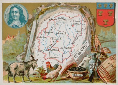 Département de la Corrèze dans le centre-sud de la France - French School