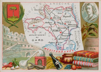 Département du Gard dans le sud de la France - French School