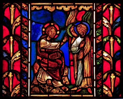 Christ assisté par des anges (après la Tentation?), ex Cathédrale de Troyes - French School