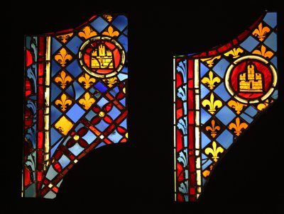 Panneaux héraldiques, ex Ste Chapelle - French School