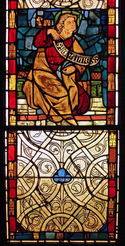 St Jean : grisaille de la Chapelle du Château, Rouen? - French School