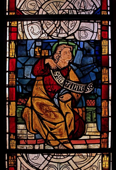 St Jean : grisaille de la Chapelle du Château, Rouen? - French School