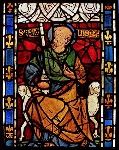 St Paul : grisaille de la Chapelle du Château, Rouen? - French School