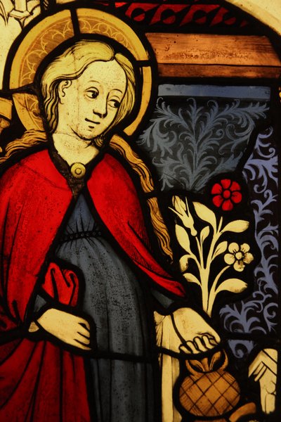 Représentant un détail de la Vierge Marie à l