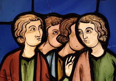 Un groupe de personnes, ex Sainte-Chapelle, Baie G - French School