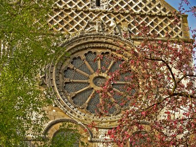 La Roue de la Fortune sur la façade nord - French School