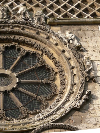 La Roue de la Fortune sur la façade nord - French School