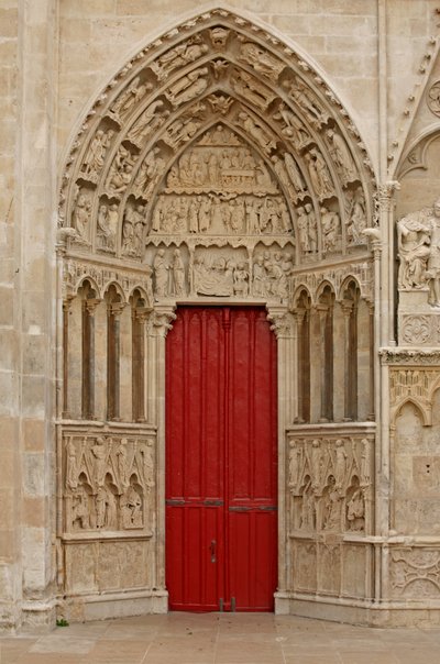 Représentant la porte nord sur la façade ouest - French School