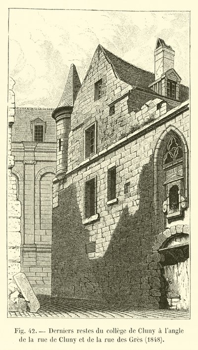 Derniers restes du collège de Cluny à l