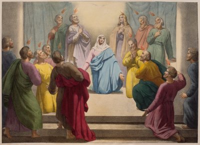 La descente du Saint-Esprit, illustration du catéchisme L