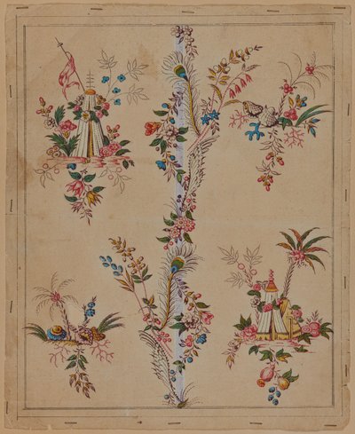 Dessin de conception, seconde moitié du 18ème siècle - French School