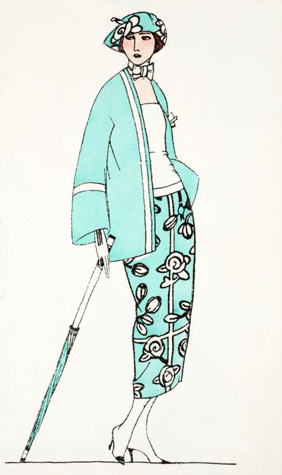 Design pour une robe de jour c 1919 - French School