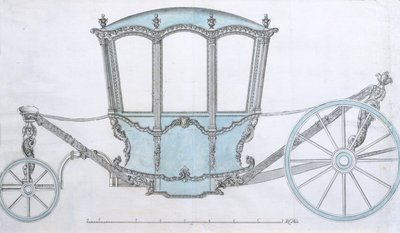 Conception pour un carrosse, c.1760 - French School