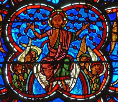(détail) du Jugement Dernier : Christ - French School