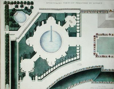 Détail des jardins de Marly - French School