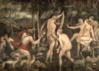 Diane et Actéon, École de Fontainebleau, milieu du 16e siècle - French School