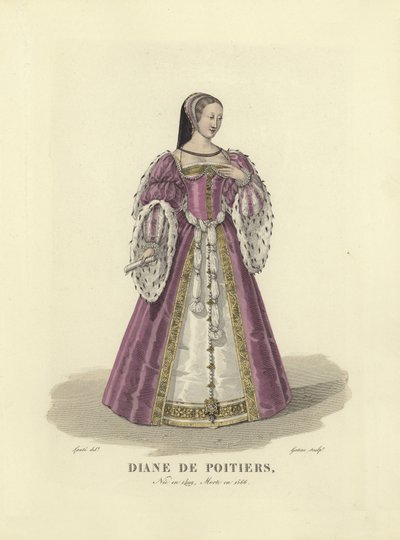 Diane de Poitiers, favorite du roi Henri II de France - French School
