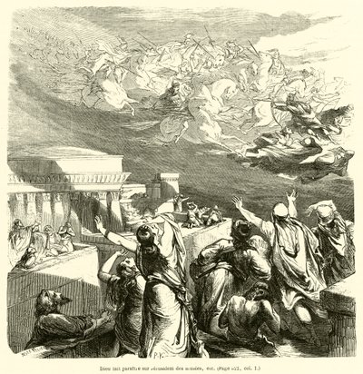 Dieu fait paraître sur Jérusalem des armées, etc. - French School