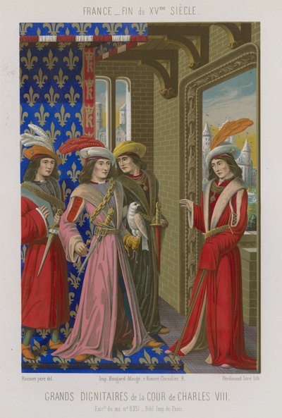 Dignitaires de la cour de Charles VIII - French School