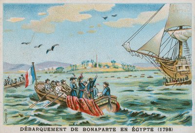 Débarquement de Napoléon en Égypte, 1798 - French School