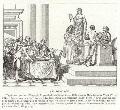 Divorce en France révolutionnaire - French School