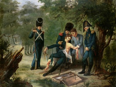 Ambulance du docteur Larrey à la bataille de Hanau, 30-31 octobre 1813 - French School