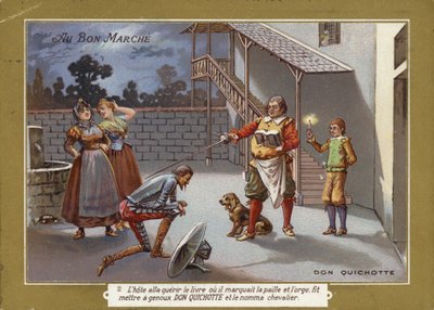 Don Quichotte adoubé - French School