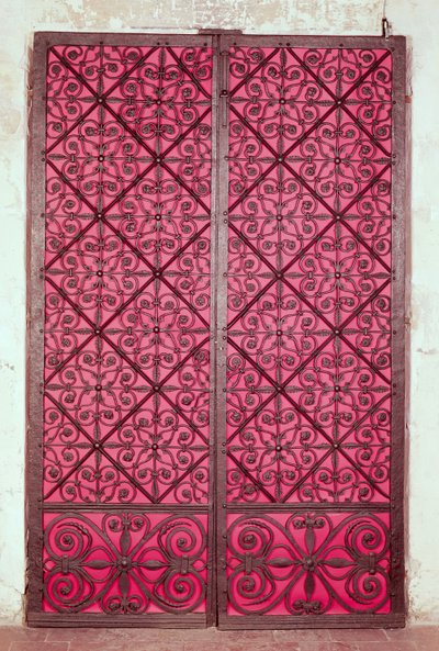 Porte du chœur de la cathédrale de Rouen (fer) - French School