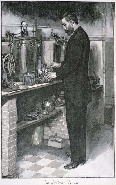 Dr. Pierre Emile Roux de La Revue Illustrée, 1er octobre 1894 - French School