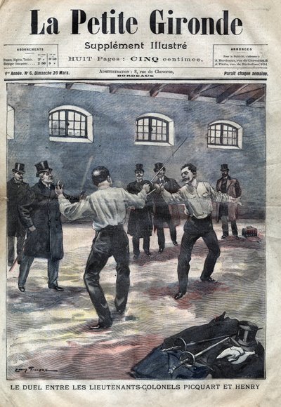 Affaire Dreyfus : le duel entre les lieutenants-colonels Georges Picquart (1854-1914) et Hubert Henry (1846-1898) à l
