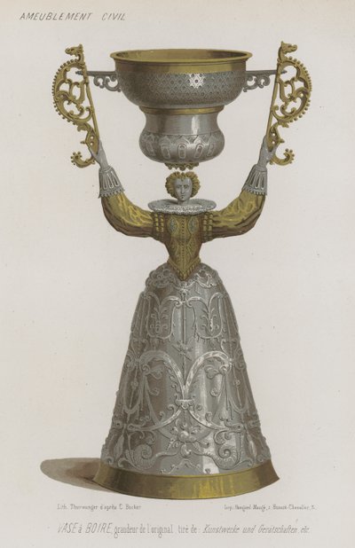 Vase à boire - French School