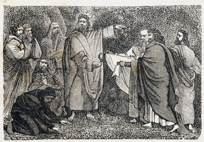 Druides cueillant du gui - dans "Paris à travers les siècles" - French School
