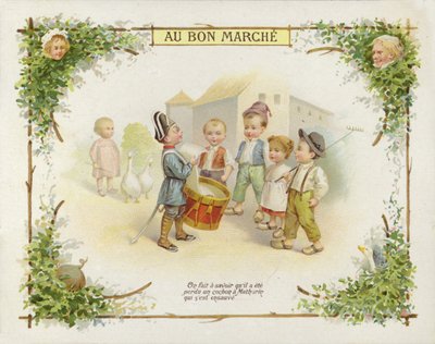 Garçon tambour parlant aux enfants - French School