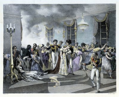 Lors de la célébration du mariage de Napoléon Ier avec Marie Louise à l