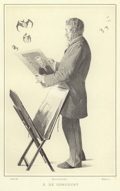 Edmond de Goncourt, écrivain et critique français - French School