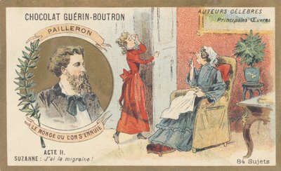 Edouard Pailleron (1834-1899) dramaturge, poète et journaliste français, auteur de « Le monde où l