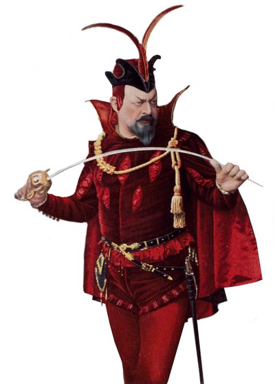 Edouard de Reszke dans le rôle de Méphistophélès (Méphisto) dans « Faust » - dans « Le Théâtre » du 01/09/1905 - French School