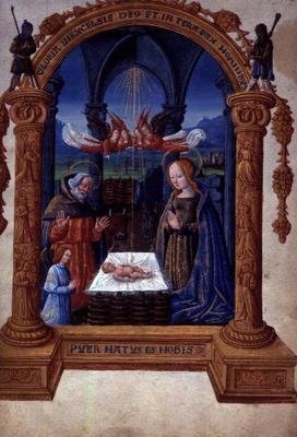 La Nativité, du Trésor (Sept Articles de la Foi) par Jean de Meung - French School