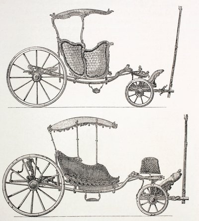 Voitures françaises du 18e siècle, 1875 - French School