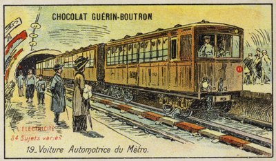 Train électrique du métro - French School