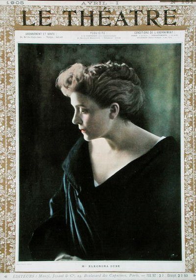 Eleonora Duse (1858-1924), illustration sur la couverture du magazine 
