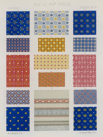 Tissus brodés de la France des XIIIe et XIVe siècles - French School