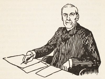 Émile Boutroux, copie par Boris Mestchersky, illustration de Histoire de la Nation Française, Sciences, Volumes I & II, par Gabriel Hanotaux, 1924 - French School