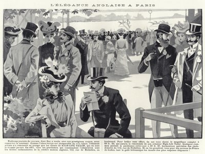 Élégance anglaise à Paris - French School