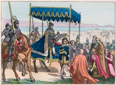 Entrée de Charles VIII (1470-1498) à Naples - French School