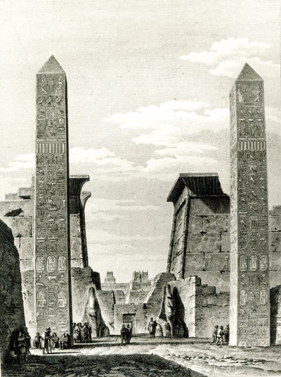 Entrée du temple de Louxor, de Voyage dans la Basse et dans la Haute-Égypte par Dominique Vivant Denon - French School