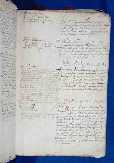 Entrée sur le registre de la prison du Grand Châtelet de François Ravaillac, 1610 - French School